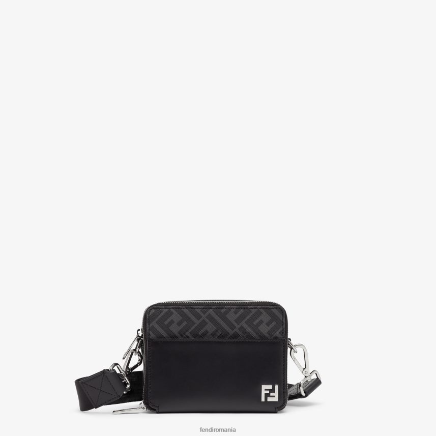 geanta din piele si ff negru Fendi bărbați accesorii 86084L1813