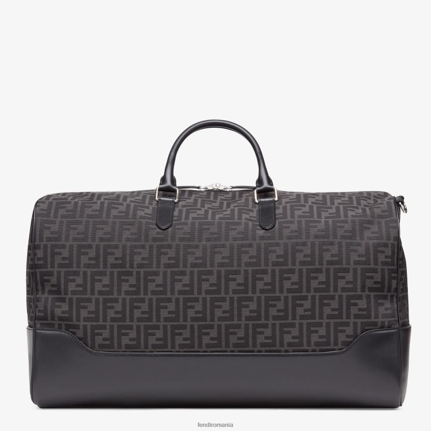 geanta mare din material jacquard ff gri Fendi bărbați accesorii 86084L1845