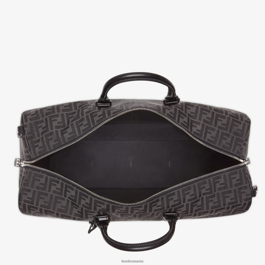 geanta mare din material jacquard ff gri Fendi bărbați accesorii 86084L1845