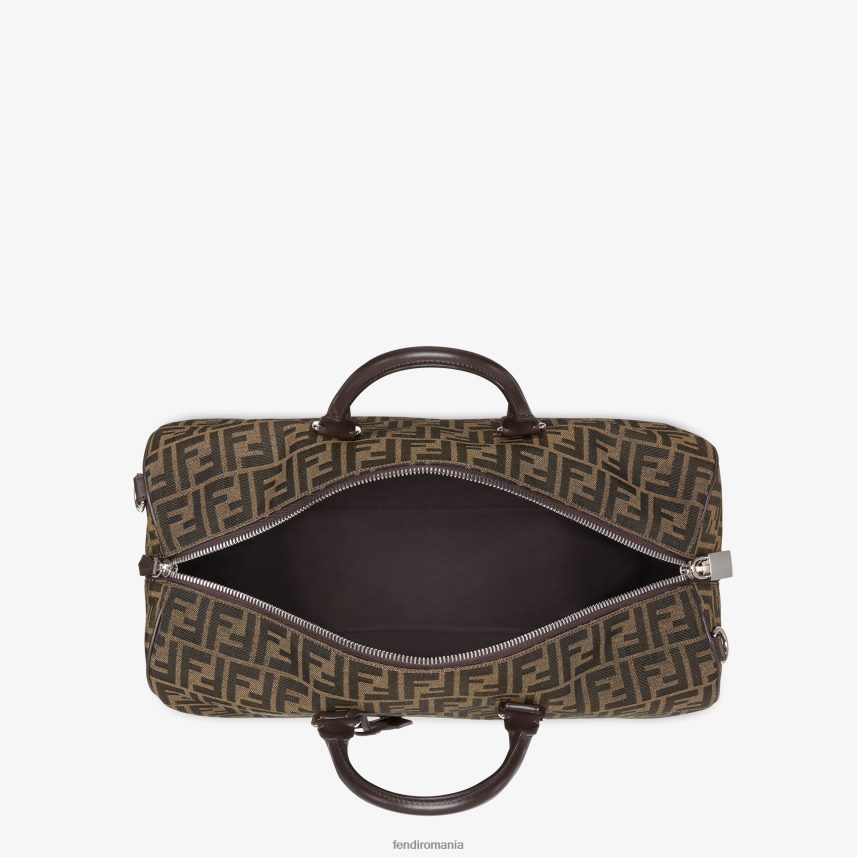 geanta mare ff stofa maro Fendi bărbați accesorii 86084L1846