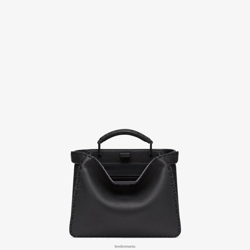 geanta peekaboo iseeu mini din piele negru Fendi bărbați accesorii 86084L1823