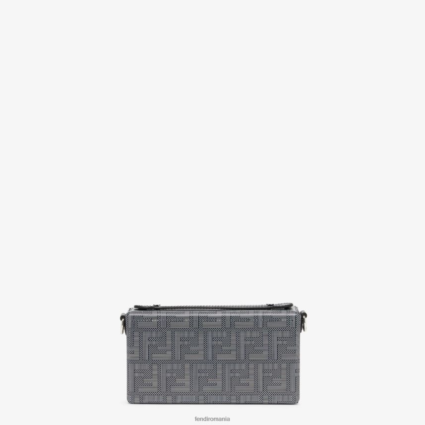 geanta umbra din piele multicolor Fendi bărbați accesorii 86084L1835