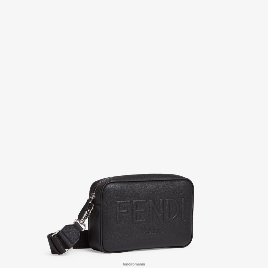 husa camera din piele geanta din piele negru Fendi bărbați accesorii 86084L1839