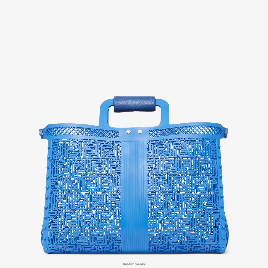 pungă de plastic reciclată albastru Fendi bărbați accesorii 86084L1867