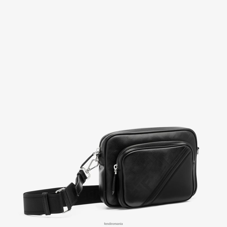 shadow diagonal duo camera case geanta din piele negru Fendi bărbați accesorii 86084L1799