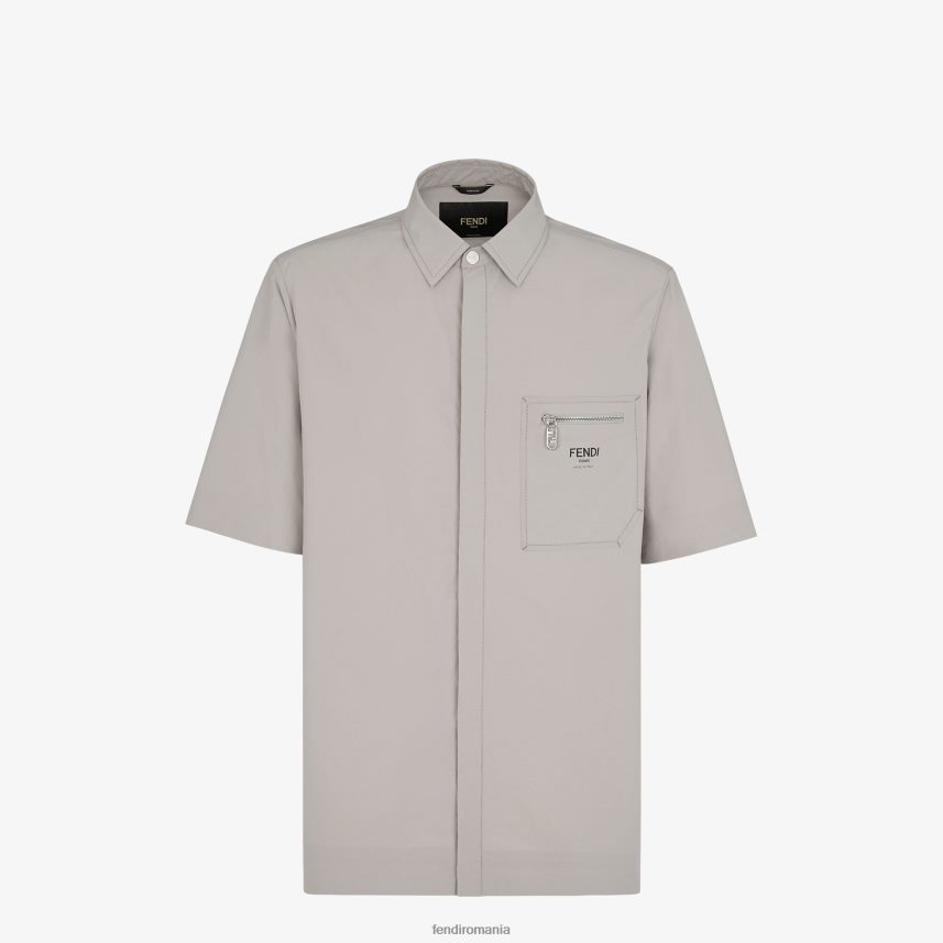 cămașă de nailon gri Fendi bărbați îmbrăcăminte 86084L1926