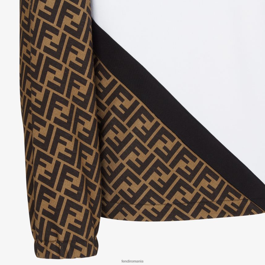 hanorac din jerseu alb Fendi bărbați îmbrăcăminte 86084L1992