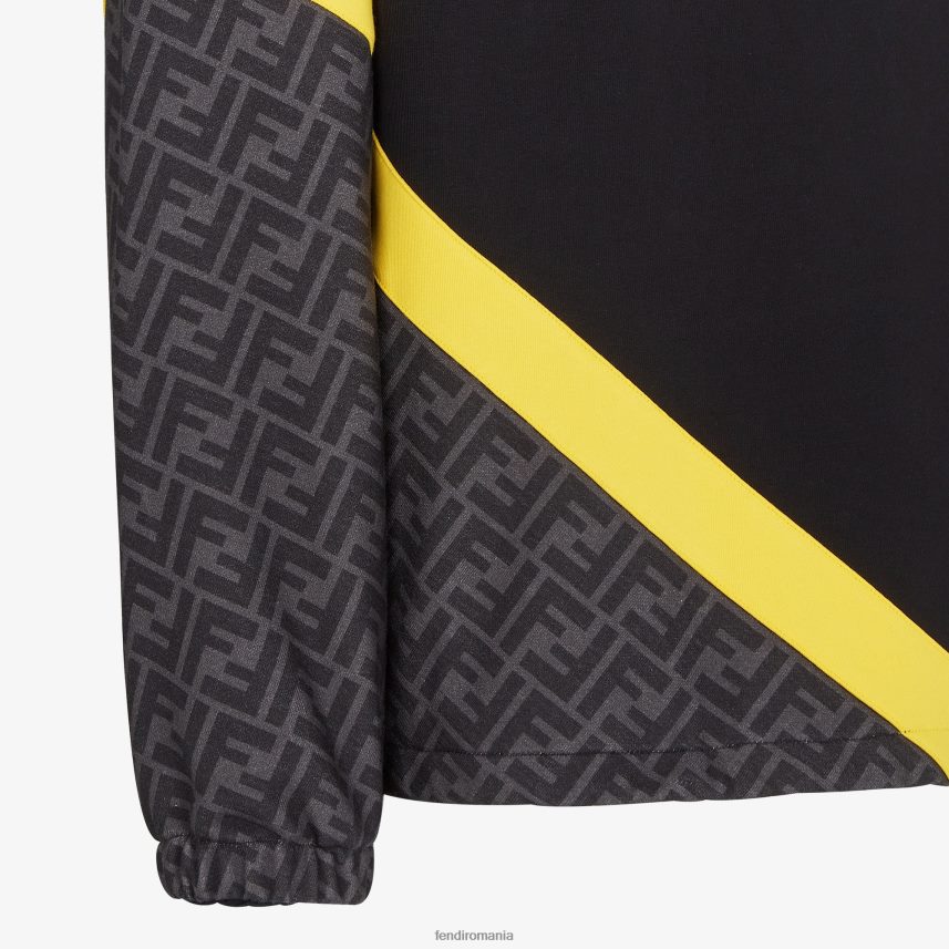 hanorac din jerseu negru Fendi bărbați îmbrăcăminte 86084L2014