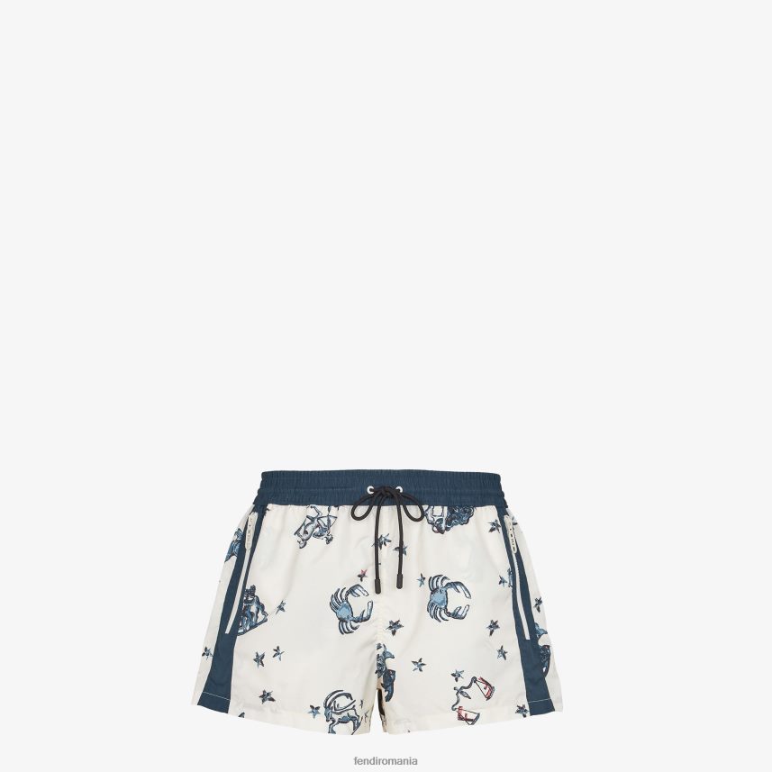 pantaloni scurți din nailon multicolor Fendi bărbați îmbrăcăminte 86084L1955