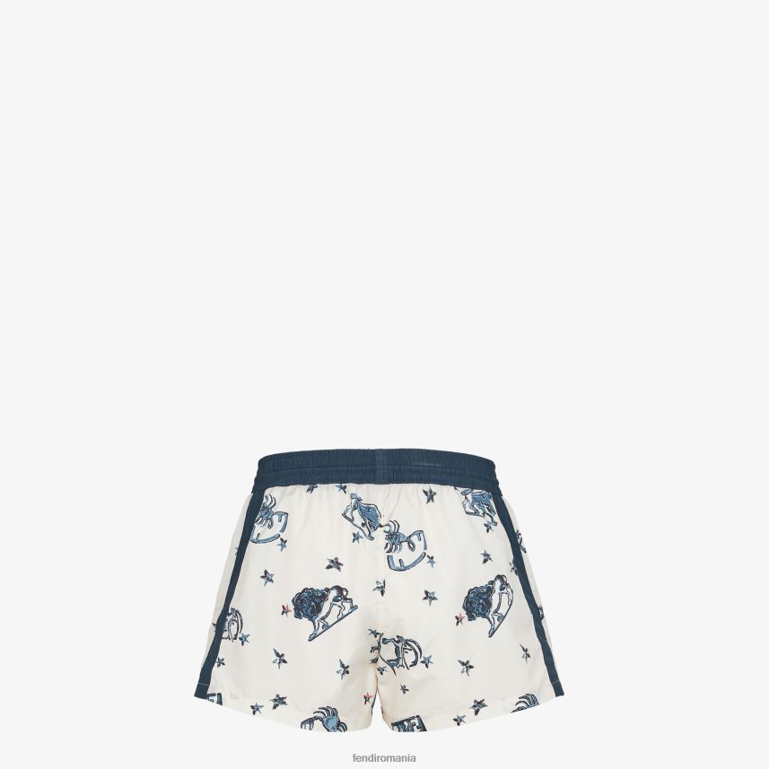 pantaloni scurți din nailon multicolor Fendi bărbați îmbrăcăminte 86084L1955