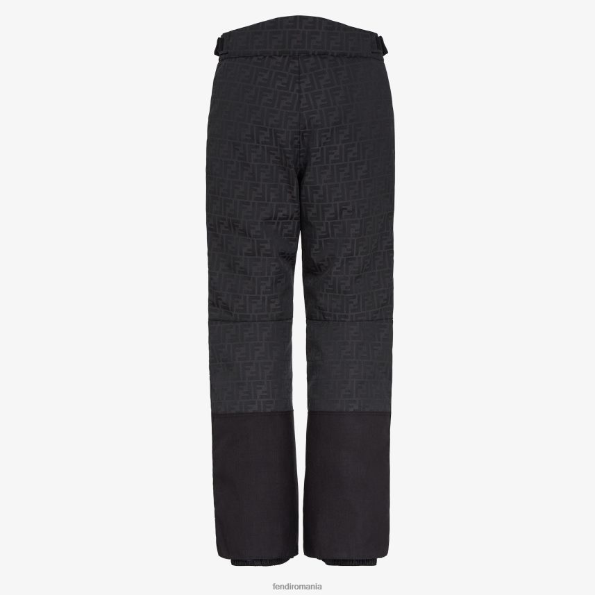 pantaloni din material tehnologic negru Fendi bărbați îmbrăcăminte 86084L2162