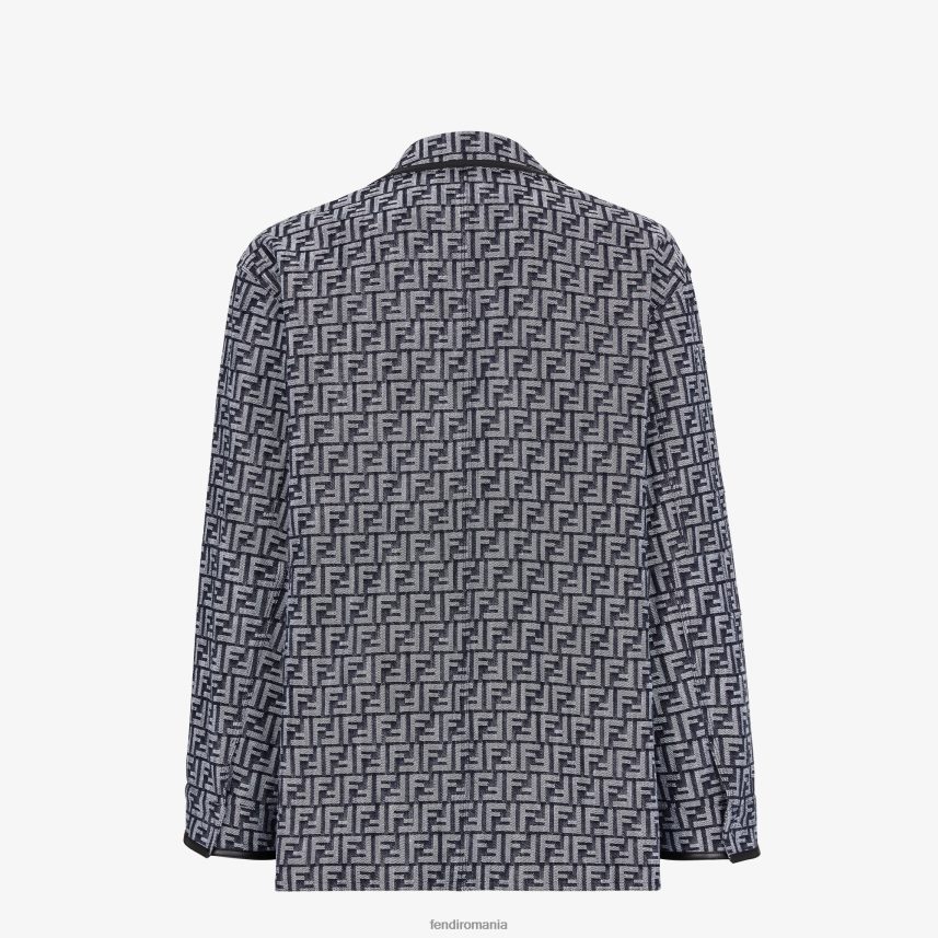 ff jacheta denim albastru Fendi bărbați îmbrăcăminte 86084L2039