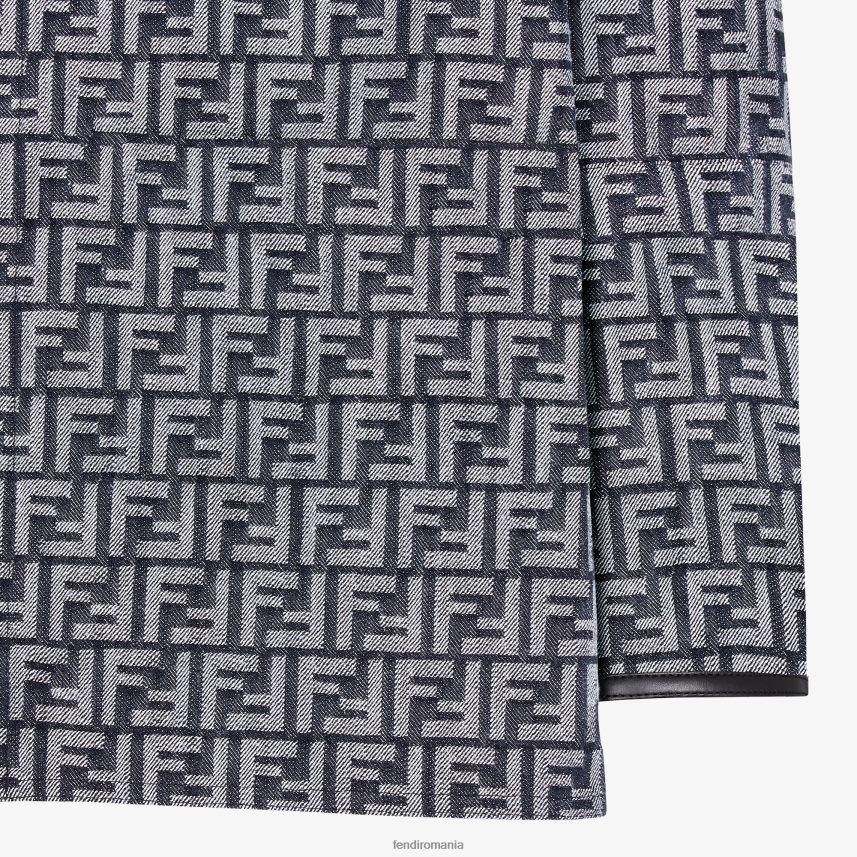 ff jacheta denim albastru Fendi bărbați îmbrăcăminte 86084L2039