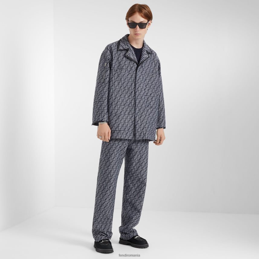 ff jacheta denim albastru Fendi bărbați îmbrăcăminte 86084L2039