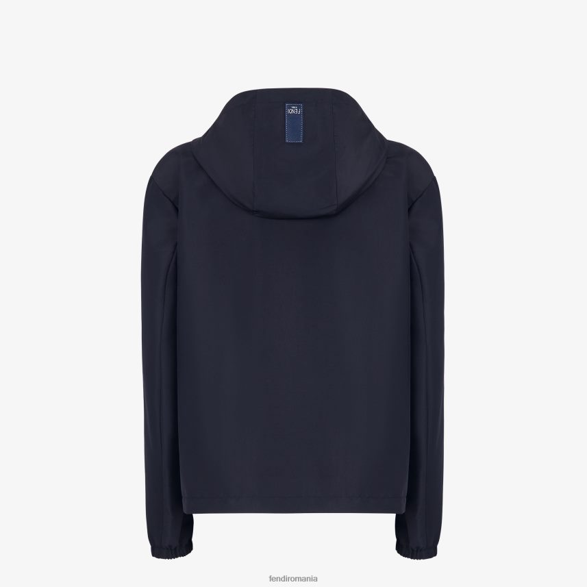jachetă de nailon albastru Fendi bărbați îmbrăcăminte 86084L2139