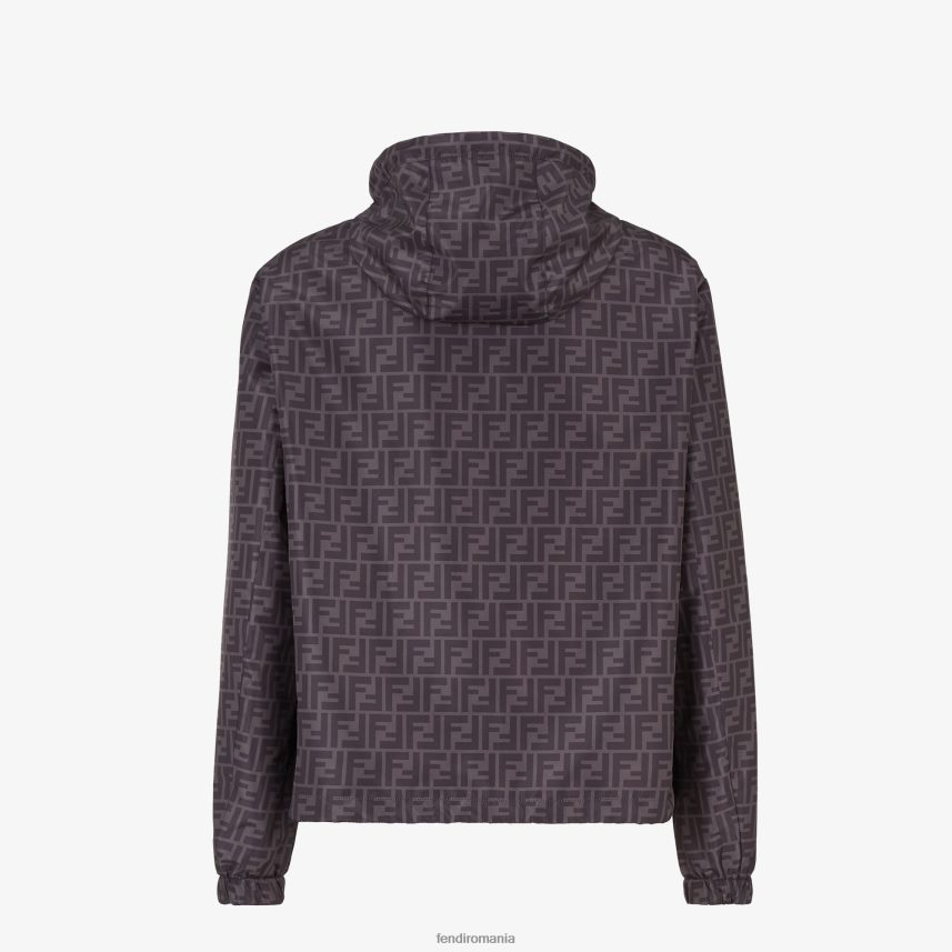 jachetă de nailon negru Fendi bărbați îmbrăcăminte 86084L2130