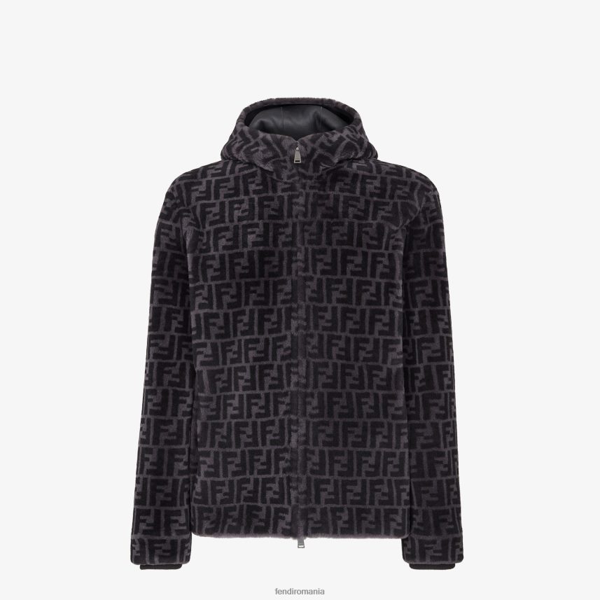 jachetă din shearling multicolor Fendi bărbați îmbrăcăminte 86084L2129