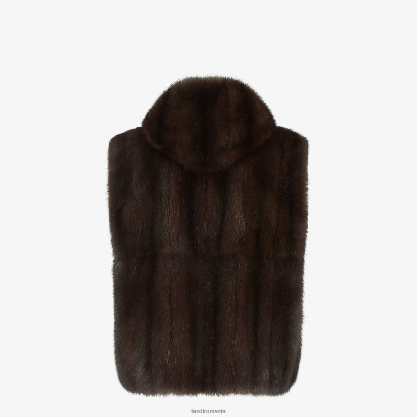 gilet de sable maro Fendi bărbați îmbrăcăminte 86084L2124