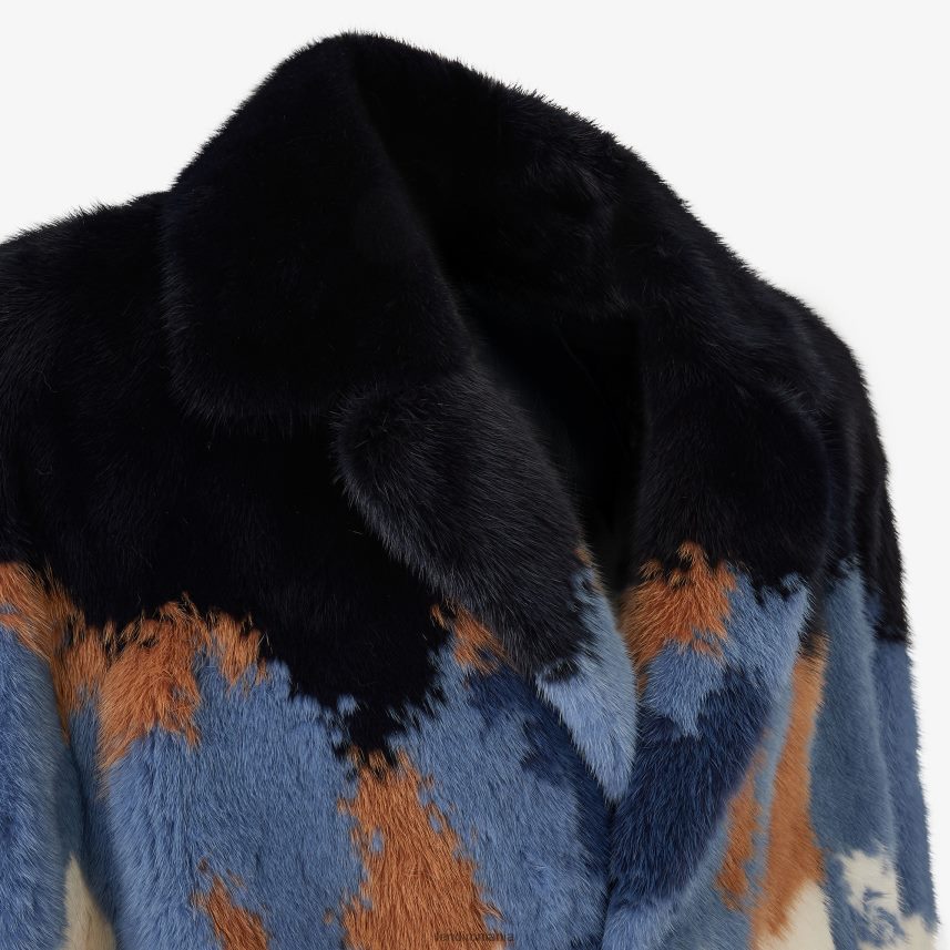 haină de nurcă alb Fendi bărbați îmbrăcăminte 86084L2086