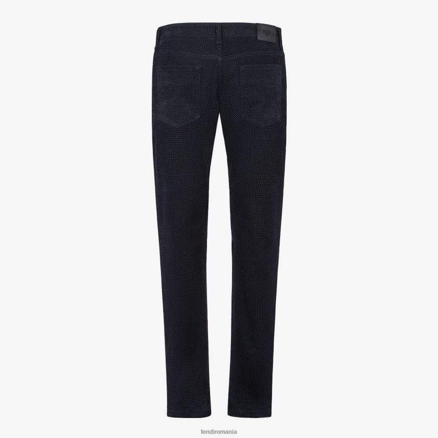 blugi denim albastru Fendi bărbați îmbrăcăminte 86084L2211