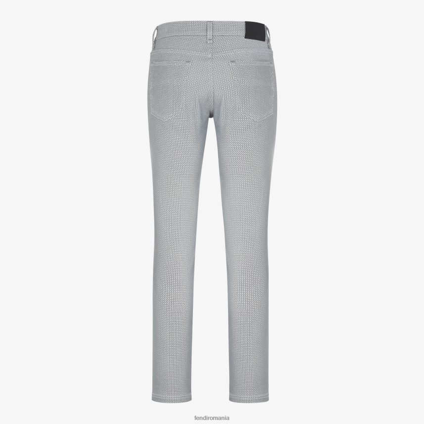 blugi denim gri Fendi bărbați îmbrăcăminte 86084L2126