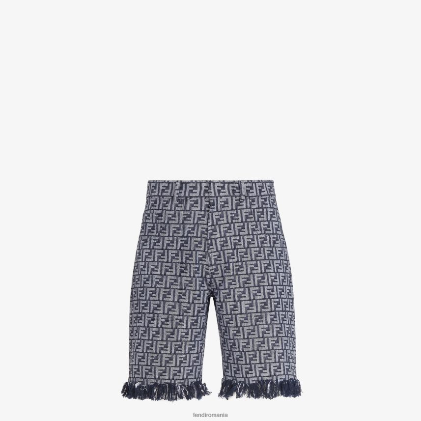 ff pantaloni din denim albastru Fendi bărbați îmbrăcăminte 86084L2042