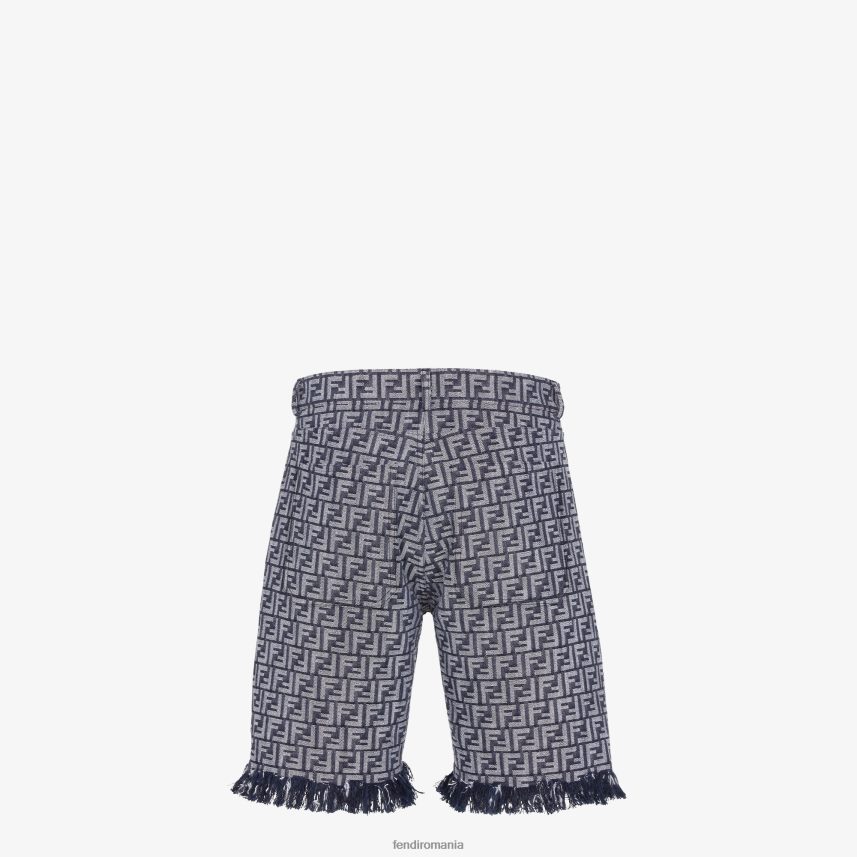 ff pantaloni din denim albastru Fendi bărbați îmbrăcăminte 86084L2042