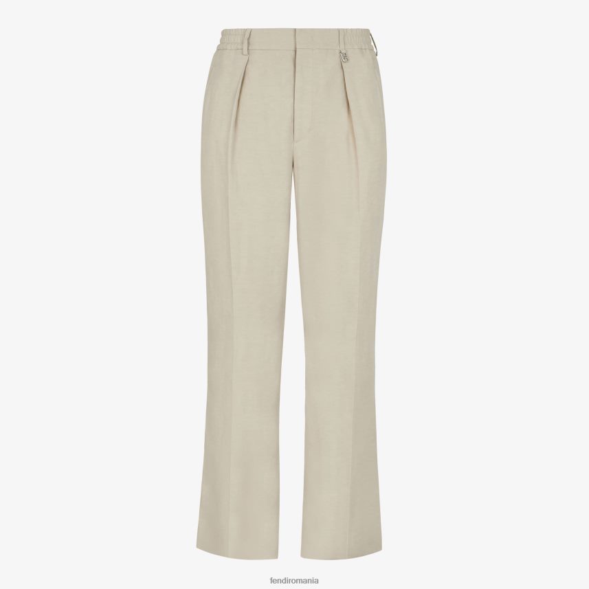 pantaloni de in gri Fendi bărbați îmbrăcăminte 86084L1916