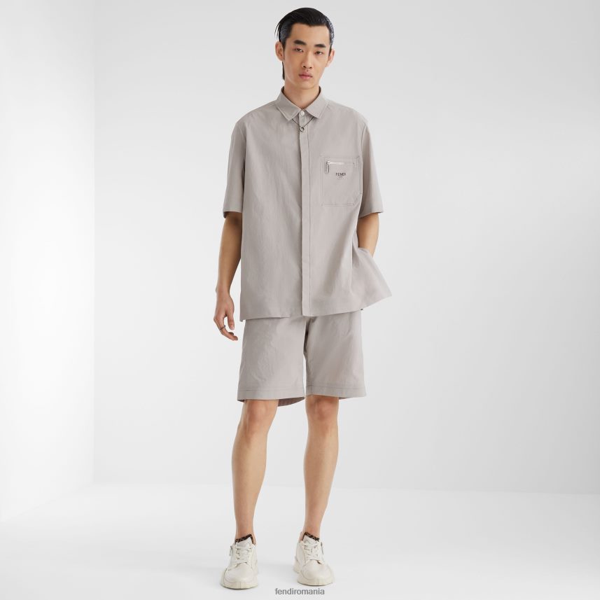 pantaloni de in gri Fendi bărbați îmbrăcăminte 86084L1927