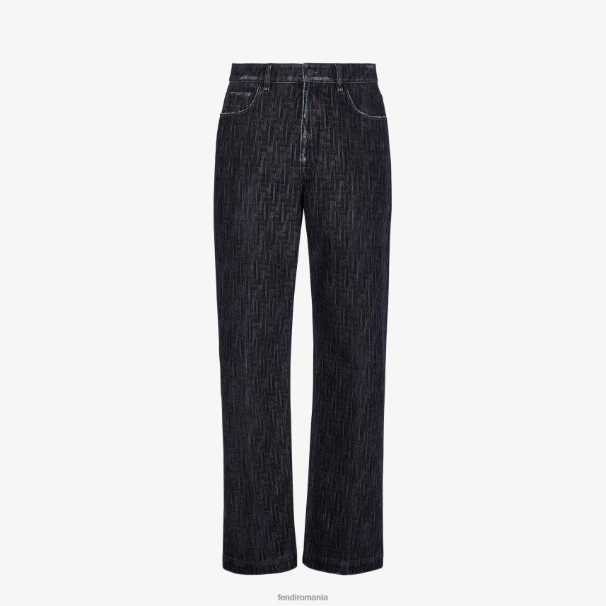 pantaloni din denim albastru Fendi bărbați îmbrăcăminte 86084L1905