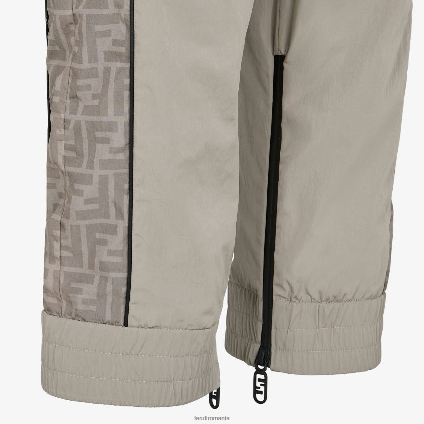 pantaloni din material tehnologic bej Fendi bărbați îmbrăcăminte 86084L1947