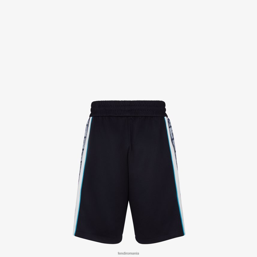 pantaloni din tricou albastru Fendi bărbați îmbrăcăminte 86084L2017