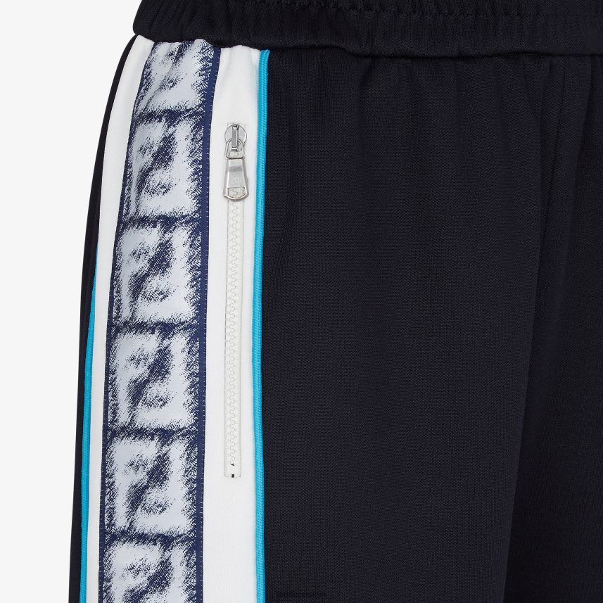 pantaloni din tricou albastru Fendi bărbați îmbrăcăminte 86084L2017