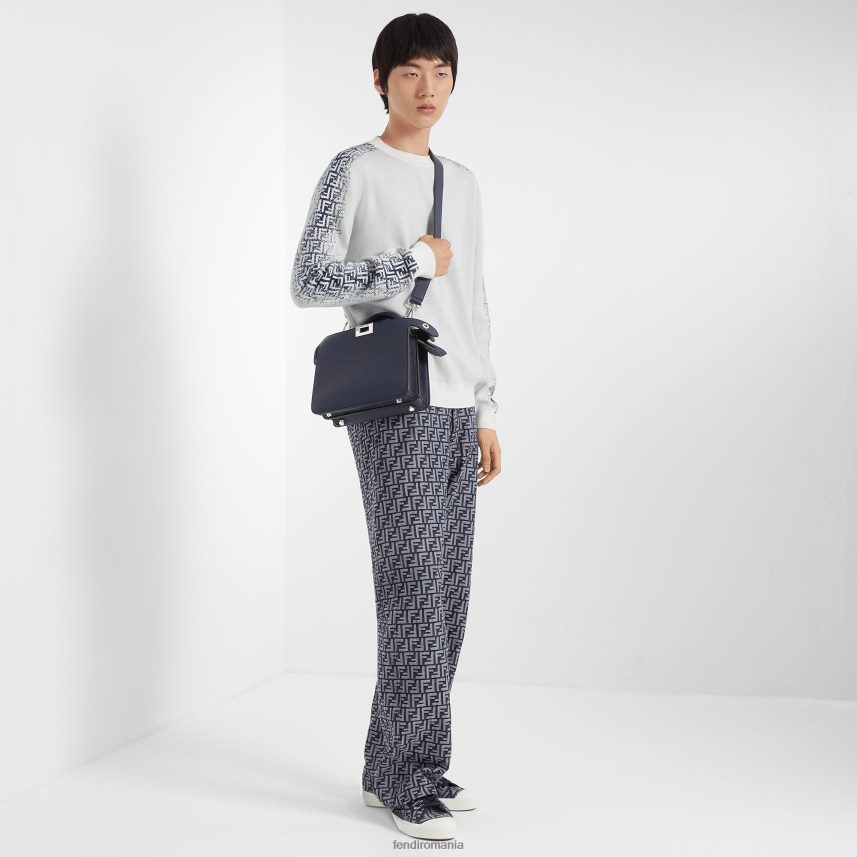 pulover de bumbac alb Fendi bărbați îmbrăcăminte 86084L2034