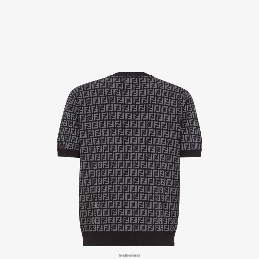 pulover din material textil negru Fendi bărbați îmbrăcăminte 86084L1951