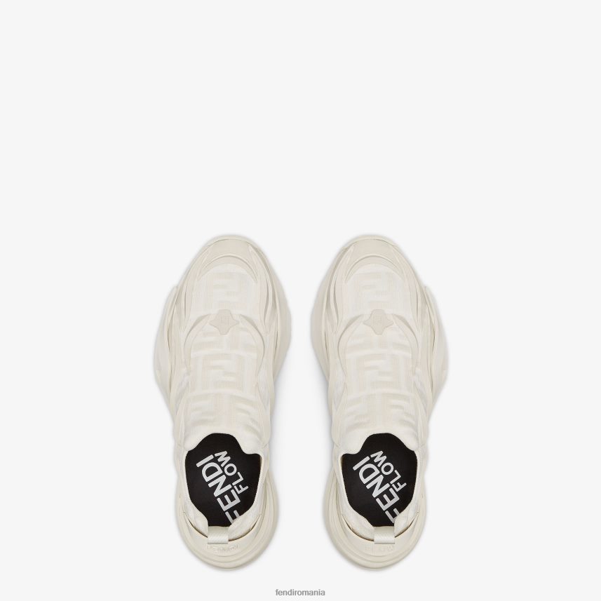 adidași de alergare din plasă alb Fendi bărbați încălţăminte 86084L2252