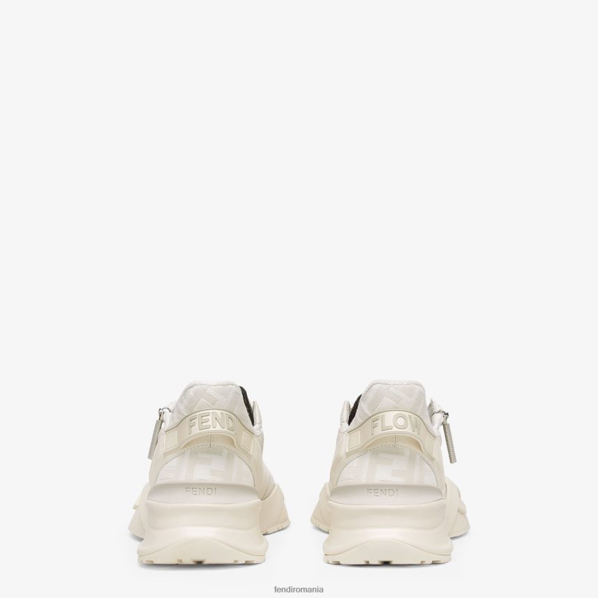 bascule din piele alb Fendi bărbați încălţăminte 86084L2236