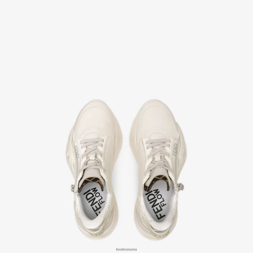 bascule din piele alb Fendi bărbați încălţăminte 86084L2236