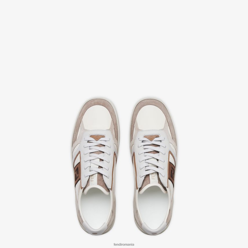 bascule din piele bej Fendi bărbați încălţăminte 86084L2218