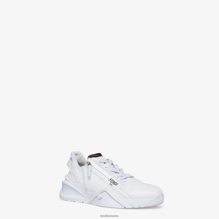 caiman low-tops alb Fendi bărbați încălţăminte 86084L2319