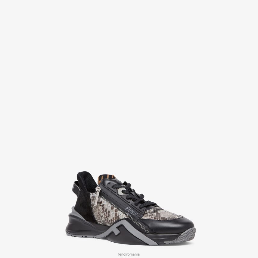 elaphe low-tops gri Fendi bărbați încălţăminte 86084L2295