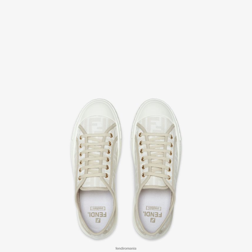 top-uri din material textil alb Fendi bărbați încălţăminte 86084L2261