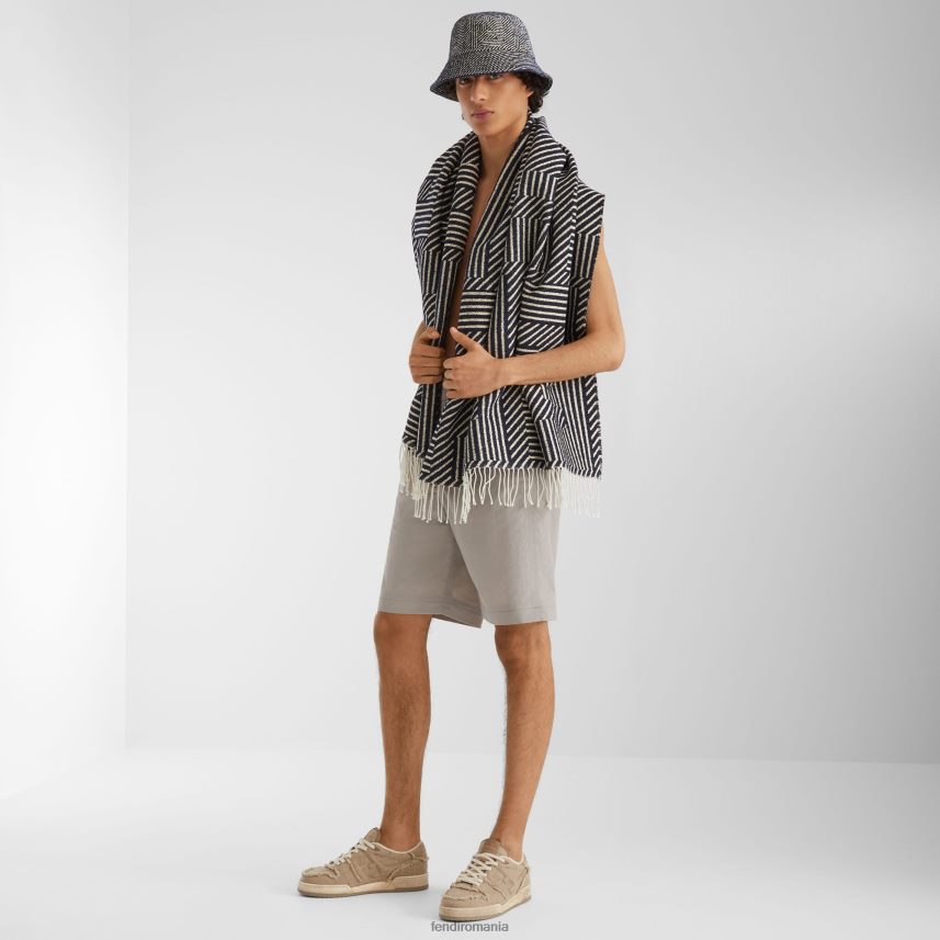 topuri joase din pânză bej Fendi bărbați încălţăminte 86084L2263