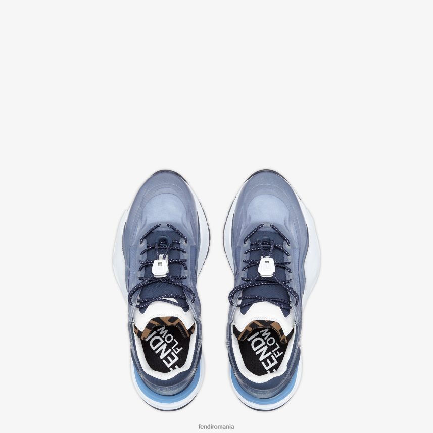 vârfuri joase din nailon albastru deschis Fendi bărbați încălţăminte 86084L2292