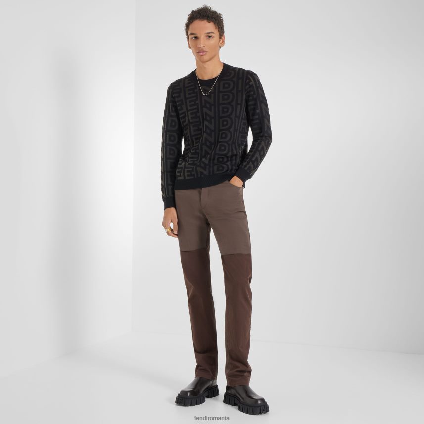 cizme chelsea din piele maro Fendi bărbați încălţăminte 86084L2221