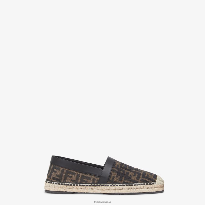espadrile din material textil maro Fendi bărbați încălţăminte 86084L2258