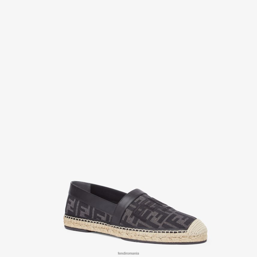 espadrile din material textil negru Fendi bărbați încălţăminte 86084L2257