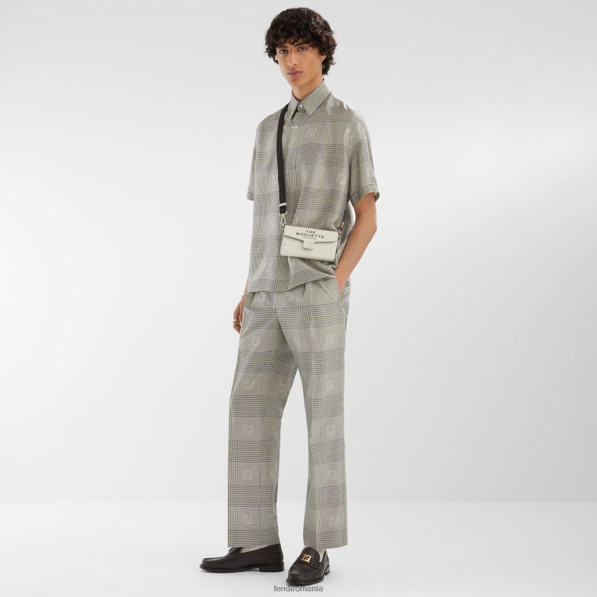 mocasini din piele maro Fendi bărbați încălţăminte 86084L2247