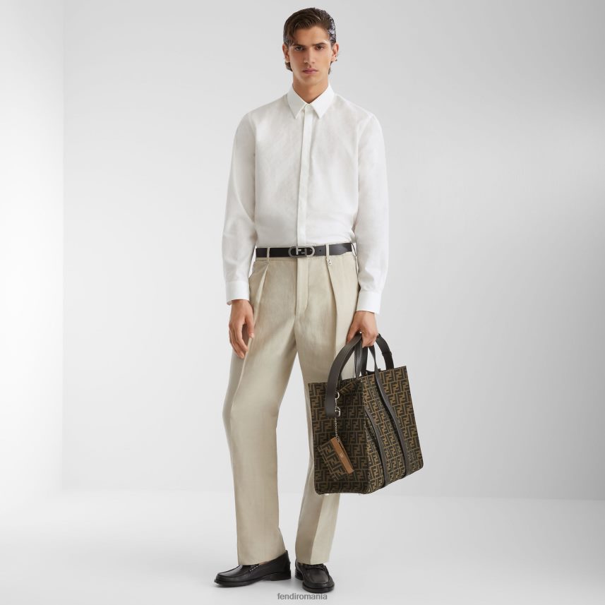 mocasini din piele negru Fendi bărbați încălţăminte 86084L2286