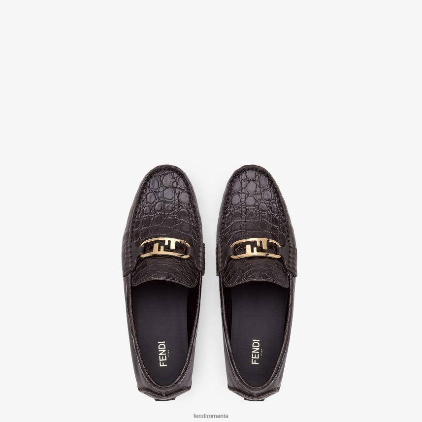 şoferi de caiman maro Fendi bărbați încălţăminte 86084L2316